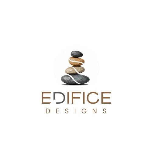 Architecture firm logo design applied across Edifice Designs brand collateral
