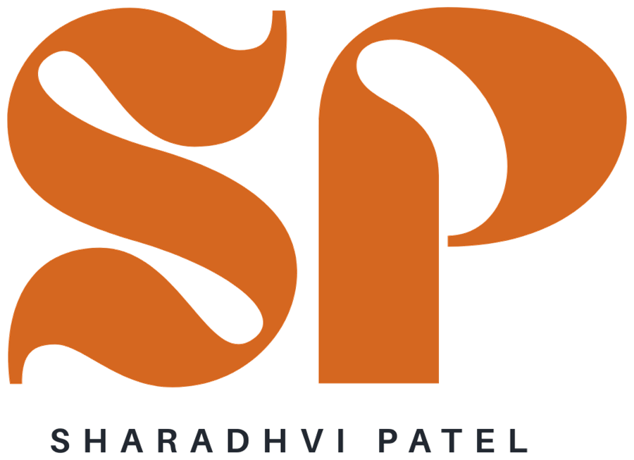 Sharadhvi Patel brand and design logo