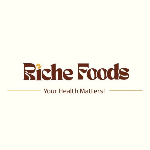 Riche Foods logo variations from a brand identity and packaging project